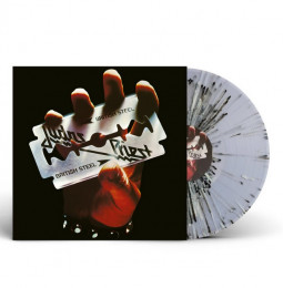 JUDAS PRIEST - BRITISH STEEL (BLACK/WHITE SPLATTER) - LP