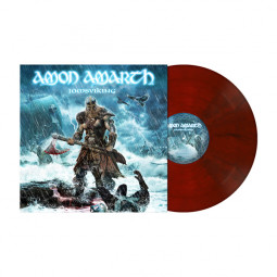 AMON AMARTH - JOMSVIKING BLACK (RUBY RED MARBLED) - LP