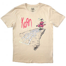 KORN - FOLLOW THE LEADER HOPSCOTCH (SAND) (BACK PRINT) - TRIKO