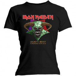 Iron Maiden - Ladies T-Shirt: Legacy of the Beast Tour (Back Print) 