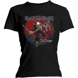 Iron Maiden  - Ladies T-Shirt: Trooper Red Sky 