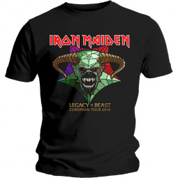 Iron Maiden Unisex T-Shirt: Legacy of the Beast Tour (Back Print)