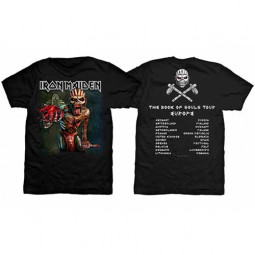 Iron Maiden Unisex T-Shirt: The Book of Souls European Tour V.1 (BP)