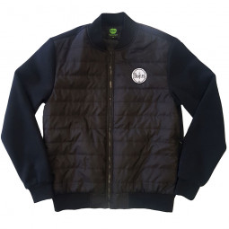 THE BEATLES - Unisex Quilted Jacket: Drum Logo