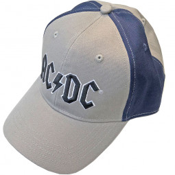 AC/DC Unisex Baseball Cap: Black Logo (2 Tone) 