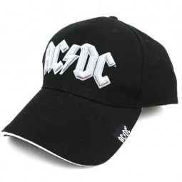 AC/DC - Unisex Baseball Cap: White Logo