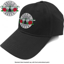 Guns N' Roses - Unisex Baseball Cap: Silver Circle Logo