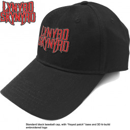 Lynyrd Skynyrd Unisex Baseball Cap: Logo (black, red)