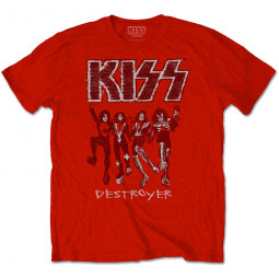 KISS - Unisex T-Shirt: Destroyer Sketch