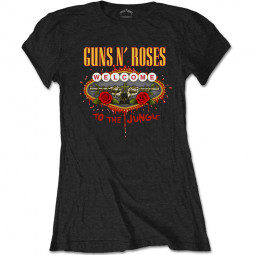 Guns N' Roses - Ladies T-Shirt: Welcome to the Jungle