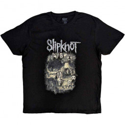 Slipknot - Unisex T-Shirt: Skull Group (Back Print) 