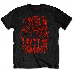 Slipknot - Unisex T-Shirt: WANYK Red Patch (Back Print)