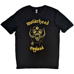 Motorhead - Unisex T-Shirt: England Classic Gold