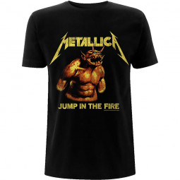 Metallica - Unisex T-Shirt: Jump In The Fire Vintage