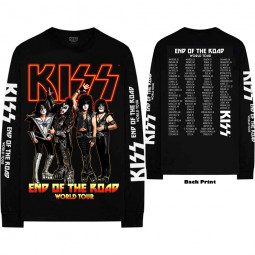 KISS Unisex Long Sleeved T-Shirt: End Of The Road Tour (skladem)