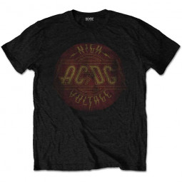 AC/DC - Unisex T-Shirt: High Voltage Vintage