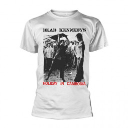 DEAD KENNEDYS - HOLIDAY IN CAMBODIA (WHITE) - TRIKO