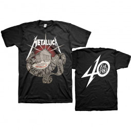 Metallica - Unisex T-Shirt: 40th Anniversary Garage (Back Print)