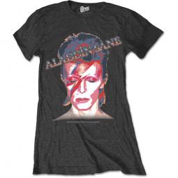 David Bowie - Ladies T-Shirt: Aladdin Sane - TRIKO černé
