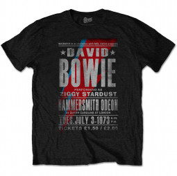 David Bowie - Unisex Long Sleeve T-Shirt: Hammersmith Odeon