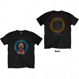 David Bowie - Unisex T-Shirt: LiveandWell.com (Back Print)