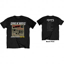 Guns N' Roses - Unisex T-Shirt: Lies Track List (Back Print) - TRIKO