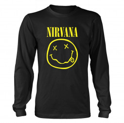 NIRVANA - SMILEY LOGO (Long Sleeve Shirt)