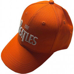 The Beatles - Unisex Baseball Cap: White Drop T Logo - orange