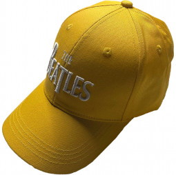 The Beatles - Unisex Baseball Cap: White Drop T Logo - yellow