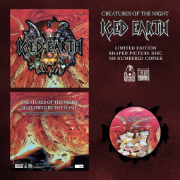 ICED EARTH - CREATURES OF THE NIGHT (SHAPED PICTURE DISC) - LP