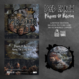 ICED EARTH - PLAGUES OF BABYLON (SHAPED PICTURE DISC) - LP