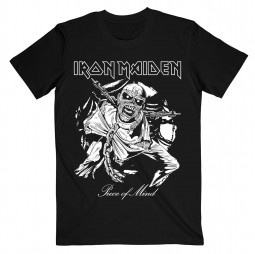 Iron Maiden - Unisex T-Shirt: Piece of Mind Mono Eddie