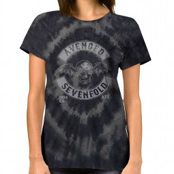 Avenged Sevenfold Unisex T-Shirt: Deathbat Crest (Wash Collection) - TRIKO