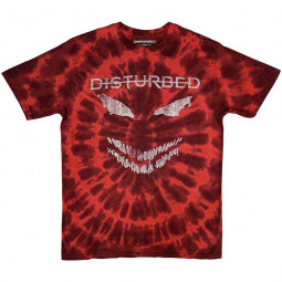 Disturbed Unisex T-Shirt: Scary Face (Wash Collection) - TRIKO