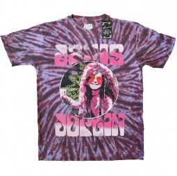 Janis Joplin Unisex T-Shirt: Pink Shades (Wash Collection) - TRIKO