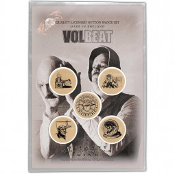Volbeat Button Badge Pack: Servant Of The Mind - PLACKY