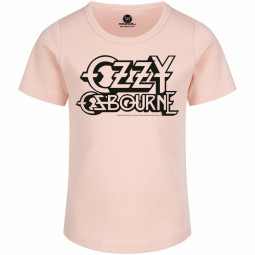 Ozzy Osbourne (Logo) - Girly shirt - pale pink - black