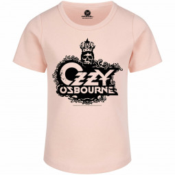 Ozzy Osbourne (Skull) - Girly shirt - pale pink - black