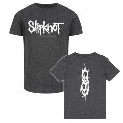 Slipknot (Logo) - Kids t-shirt - charcoal - white