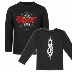 Slipknot (Star Symbol) - Kids longsleeve - black - red/white
