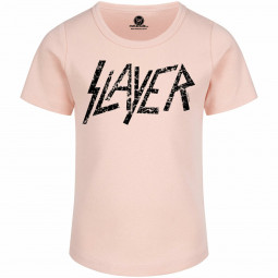 Slayer (Logo) - Girly shirt - pale pink - black