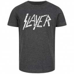 Slayer (Logo) - Kids t-shirt - charcoal - white