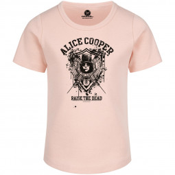 Alice Cooper (Raise the Dead) - Girly shirt - pale pink - black