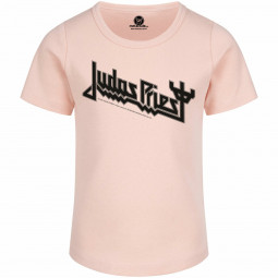 Judas Priest (Logo) - Girly shirt - pale pink - black