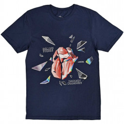 The Rolling Stones Unisex T-Shirt: Hackney Diamonds Explosion - blue