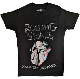 The Rolling Stones Unisex T-Shirt: Hackney Diamonds Faded Logo