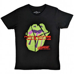 The Rolling Stones Unisex T-Shirt: Hackney Diamonds Neon Tongue