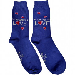 The Beatles Unisex Ankle Socks: All you need is love - blue - PONOŽKY