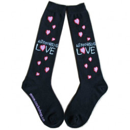 The Beatles Ladies Knee High Socks: All you need is love - PONOŽKY