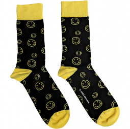 Nirvana Unisex Ankle Socks: Outline Happy Faces - PONOŽKY